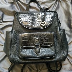 BOGO**Brighton Donatella black leather backpack